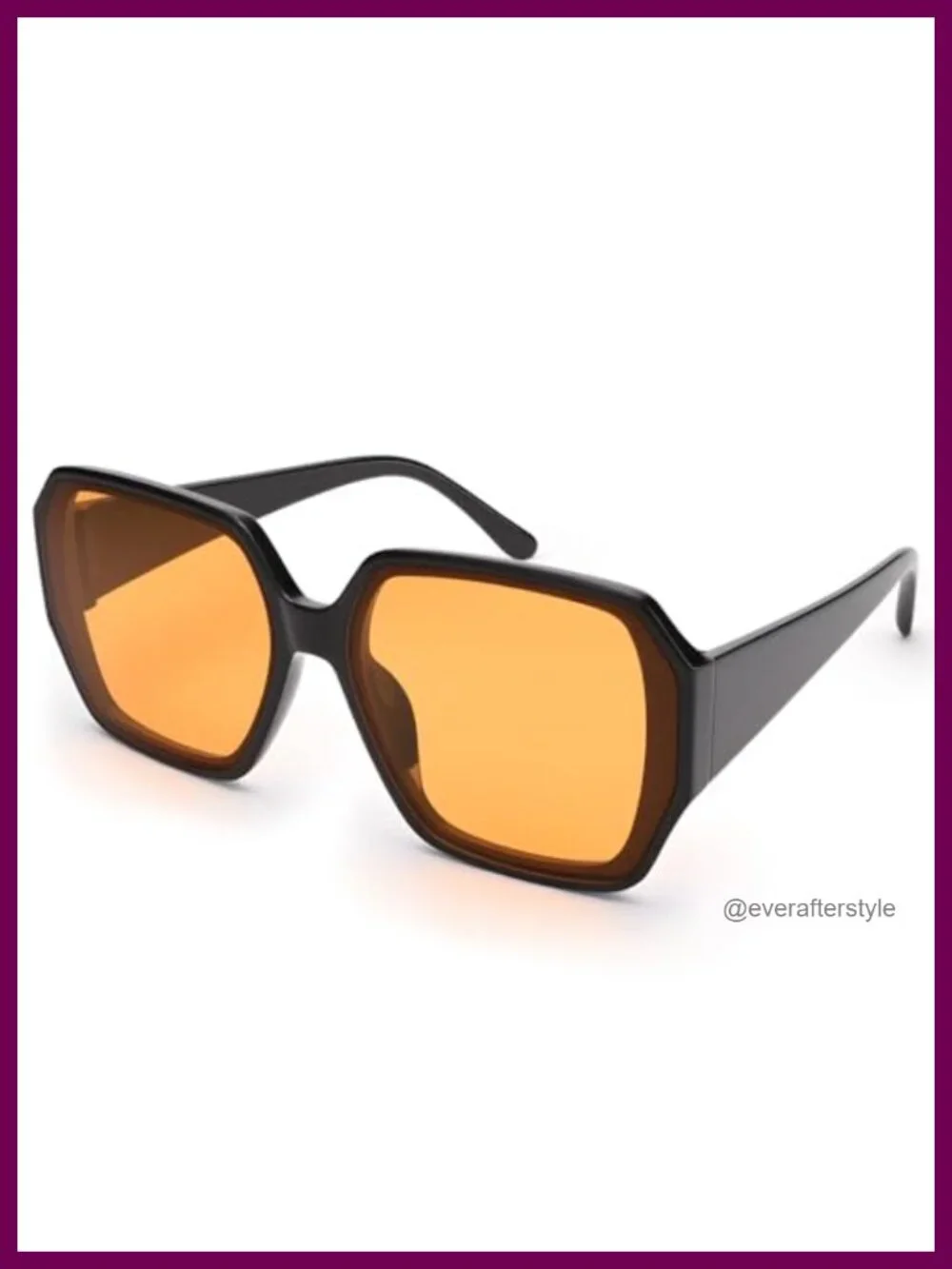 Oversized Square Sunglasses for Women Men UV400 Protection Trendy Fashion